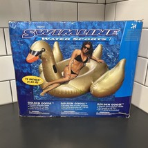 Swimline Golden Goose 90701 Giant Ride On Inflatable Pool Lounge Unused In Box - £59.15 GBP