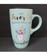 My Favorite People Call Me Grandma 18 oz. Mint Green Ceramic Travel Mug ... - $15.27