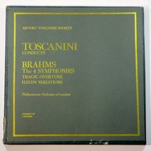 Arturo Toscanini Conducts The 4 Brahms Symphonies, Tragic Overture, Haydn Variat - £12.22 GBP