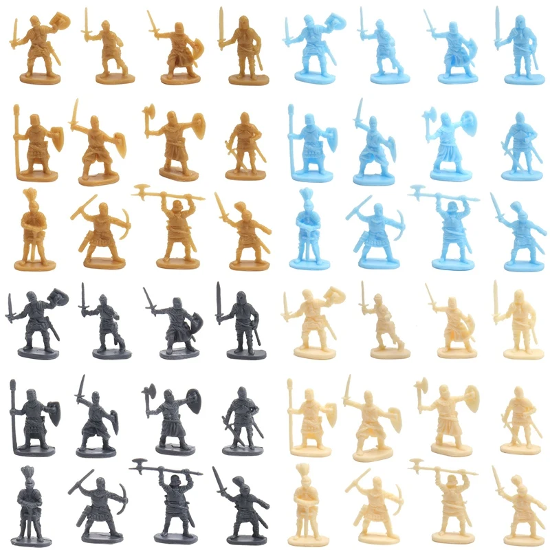 Hot Sale 1:72 200/Set Plastic Ancient Soldier Figures Toy Archaic Soldiers Men - £11.88 GBP