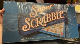 2004 Hasbro Super Scrabble Board Game 200 wood tiles classic Hasbro Winning Move - £22.93 GBP