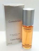 Contradiction ~ Calvin Klein ✿ Vtg Mini Eau Parfum Spray Perfume (15ml. 0.5floz) - £23.97 GBP