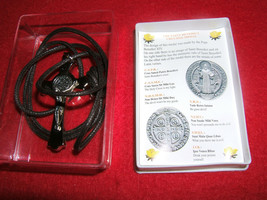 Saint Benedict Medal w/ Chain (Italy) Lumen Mundi Necklace Crucifix (New) - £15.62 GBP