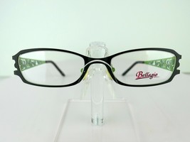 BELLAGIO B-492 (02) Matt Black/ Green 50-18-135 mm  Eyeglass Frame - £16.74 GBP