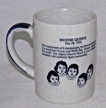 Dionne Quints Coffee Mug Museum North Bay Ontario Canada Identical 5 Girls Cabin - £12.42 GBP