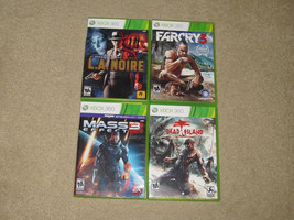 Lot of 4 Xbox 360 Games - Dead Island / Mass Effect 3 / Farcry 3 / LA Noinr - £7.83 GBP