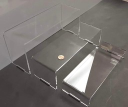 ClarityAcrylic 3Pcs Acrylic Display Risers(9&quot;, 8.5&quot;, 8&quot;) Collectibles Di... - $21.83