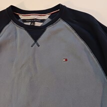 TOMMY HILFIGER Long Sleeve Cotton/Polyester Blue Men's Sweater Size Medium image 6