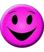 Pink Smiling Face Novelty Circle Coaster Set of 4 - $27.09 CAD
