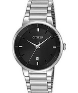 Brand New Citizen Quartz BI5010-59E Men&#39;s Stainless Steel Black Dial Dre... - £71.56 GBP