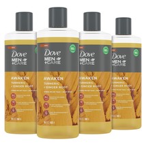 DOVE MEN + CARE Face + Body Wash For Men Awaken Turmeric + Ginger Root 18 oz 4 C - $57.99