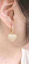 5Pairs,NEW fashion Gold Party CZ Heart Dangling Earring Top Quality Micro Pave Z - £42.62 GBP