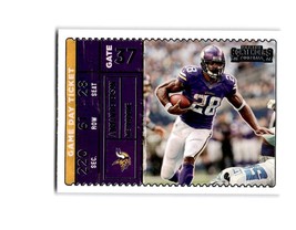 2022 Panini Contenders Adrian Peterson Game Day Ticket No. GDT-ADP Vikings - £1.17 GBP