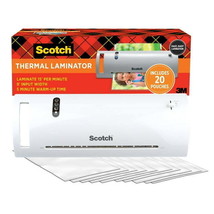Scotch TL902VP Thermal Laminator, White, 9 in., 1 Laminating Machine - $841.60 MXN