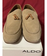 ALDO Ponto-36 Men’s Size 13 Tan Suede Tassel Loafers Dress Shoes w/ Box - $68.54 CAD