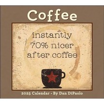 Coffee 2025 Deluxe Wall Calendar DiPaolo, Mr. Dan - £15.02 GBP