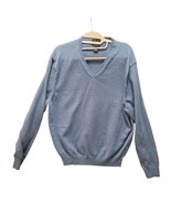 Jos A Bank Mens Sweater Gray Size XL 100% Pima Cotton Pullover Long Sleeve - £9.86 GBP