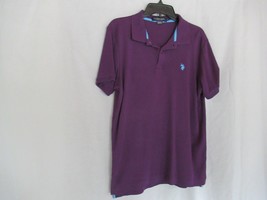 U.S. Polo Assn. men&#39;s polo shirt Luxury Feel Cotton Medium purple short sleeves - £10.03 GBP