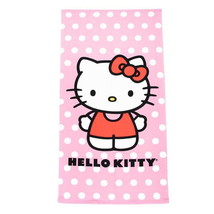 Hello Kitty Polka Dots Pink Beach Bath Pool Towel - £9.74 GBP