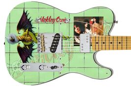Guitar Skin Axe Wrap Re-skin - Dr. Feel Good Crue Doctor Green Tile 791 - $44.50+