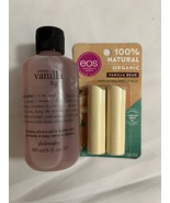 Philosophy Sweet Vanilla Fig / Shower Gel and Eos Vanilla Bean Lip Balm ... - $27.36 CAD