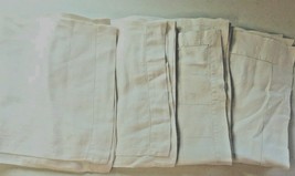 4 Vintage Linen Table Runners Dresser Scarf Craft Use Some Stains - £20.70 GBP