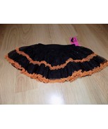 Toddler Size 3T Evy Twirl Black Orange Sparkle Tutu Skirt Halloween Cost... - $14.00