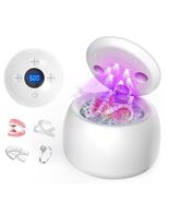 Ultrasonic retainer cleaner machine, 45kHz denture dome With UV Light,De... - $37.95