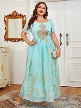 TOLEEN 2023 Women Elegant Plus Size Large Maxi Dresses Summer Oversized Ethnic M - £97.23 GBP