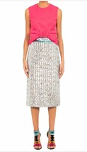$1495 Mary Katrantzou Sigma Sequin High Waist Midi Skirt Sz 4 Stunning! - £269.87 GBP