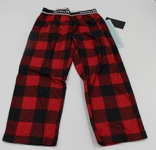 NWT HURLEY Youth Boys Red Flannel Sleepwear Pants Elastic Waist, Size 4 - $10.89