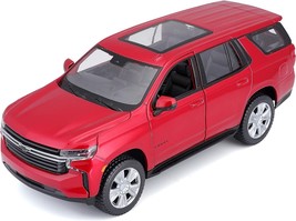 2017 Chevrolet Tahoe - Red - 1/26 Scale Diecast Car Model by Maisto - £28.93 GBP