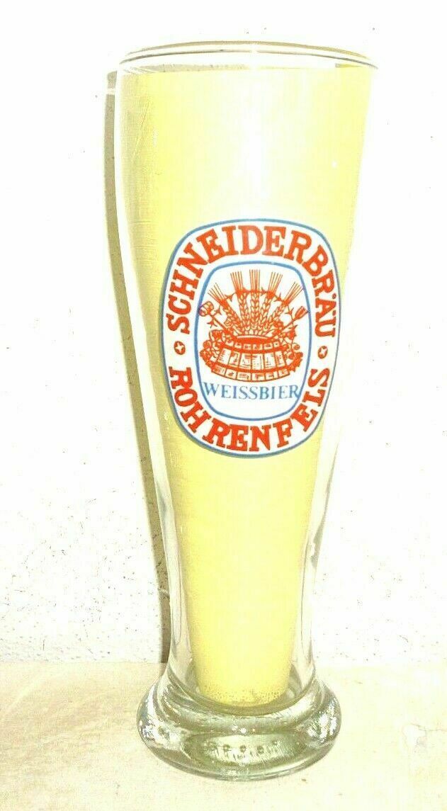 Schneider Brau Rohrenfels Weissbier Weizen German Beer Glass - $9.50