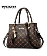NEWPOSS Fashion Women&#39;s shoulder bag PU leather totes purses Female leat... - £58.38 GBP