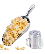 Aluminium Popcorn Scoop W/Popcorn Salt Shaker With Handle Bundle - £25.49 GBP