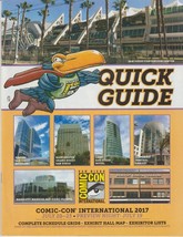 San Diego Comic-Con International 2017 Quick Guide Grids Exhibit Hall Ex... - $19.99