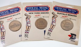 Three Official NBA Medal 39MM in BRONZE  By World Sports Mint - £53.24 GBP
