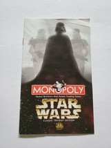 Monopoly Star Wars Classic Trilogy Edition Game From 1997 Instruction Manual - £7.15 GBP
