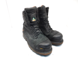 Timberland PRO Men&#39;s 8&quot; Boondock Waterproof Work Boots Black 89645 Size 10.5W - £48.40 GBP