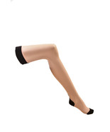 AGENT PROVOCATEUR Womens Hold-Up Stockings Astra Beige Size AP 0 - £44.10 GBP