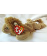 Ty Beanie  Babies Baby ROARY THE LION #4069 Retired Rare PE Pellets New ... - £19.11 GBP