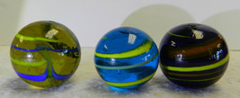 #14501m Group of 3 Contemporary Shooter Marble .95 to 1.04 Inches - $26.72