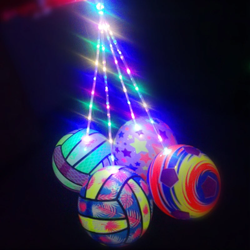 1PC 20cm Flashing LED Throwing Balls Toy Adults Kids Outdoor Dark Sport Game - £11.41 GBP
