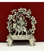 925 silver Goddess bhawani durga statue, figurine,puja article home temp... - £174.43 GBP