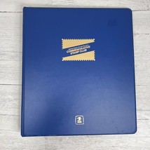 USPS 1987 Vtg Commemorative Stamp Club Binder Notebook Stamp Pages History - $39.99