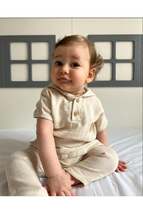 Hooded Organic Muslin Fabric Baby Set - £26.09 GBP