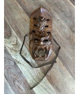 Vintage 3D Primitive Tribal Wooden Philippines  Wood Mask 10” L x 4.75 W - $55.49 CAD