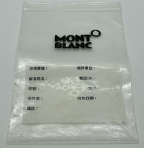 MONTBLANC Clear Reclosable Zip Seal Bag Plastic Lock Bag Designer Jewelr... - £8.03 GBP