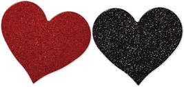 Nipplicious heart shaped glitter pasties 2pk - £21.72 GBP