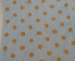 Blue tan dots baby blanket soft lightweight plush Step By Step Pem America - $19.79